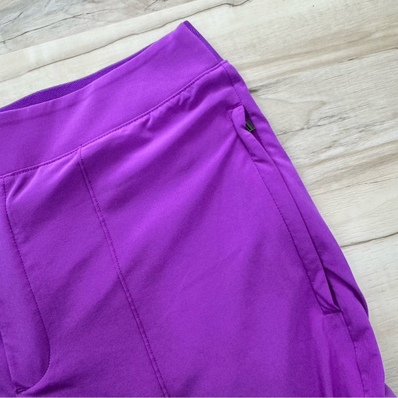 Athleta Brooklyn Heights Stretch Tech Pants Tall Vienna Slim purple Sz 10 - Picture 3 of 5